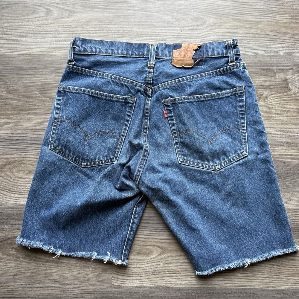 Vintage Levi's 505 0217 Mens Denim Jeans Shorts Cutoff 31 Single Stitch 8 Stamp